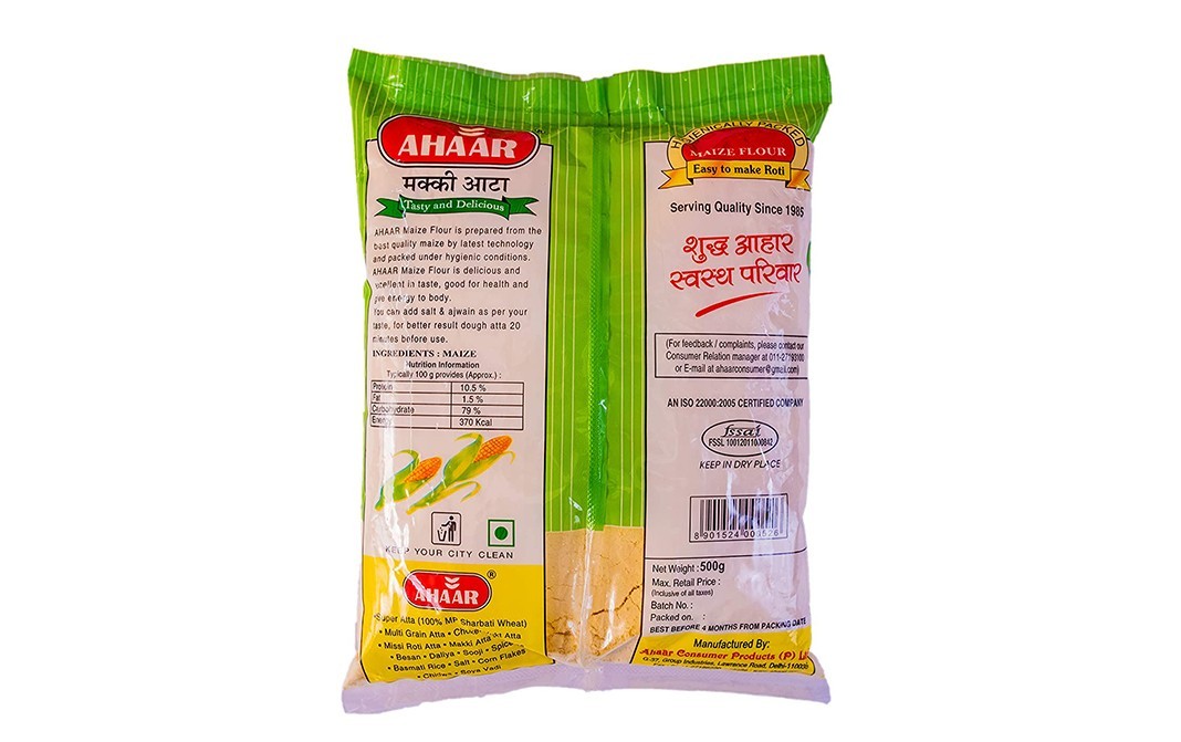 Ahaar Maize Flour    Pack  500 grams